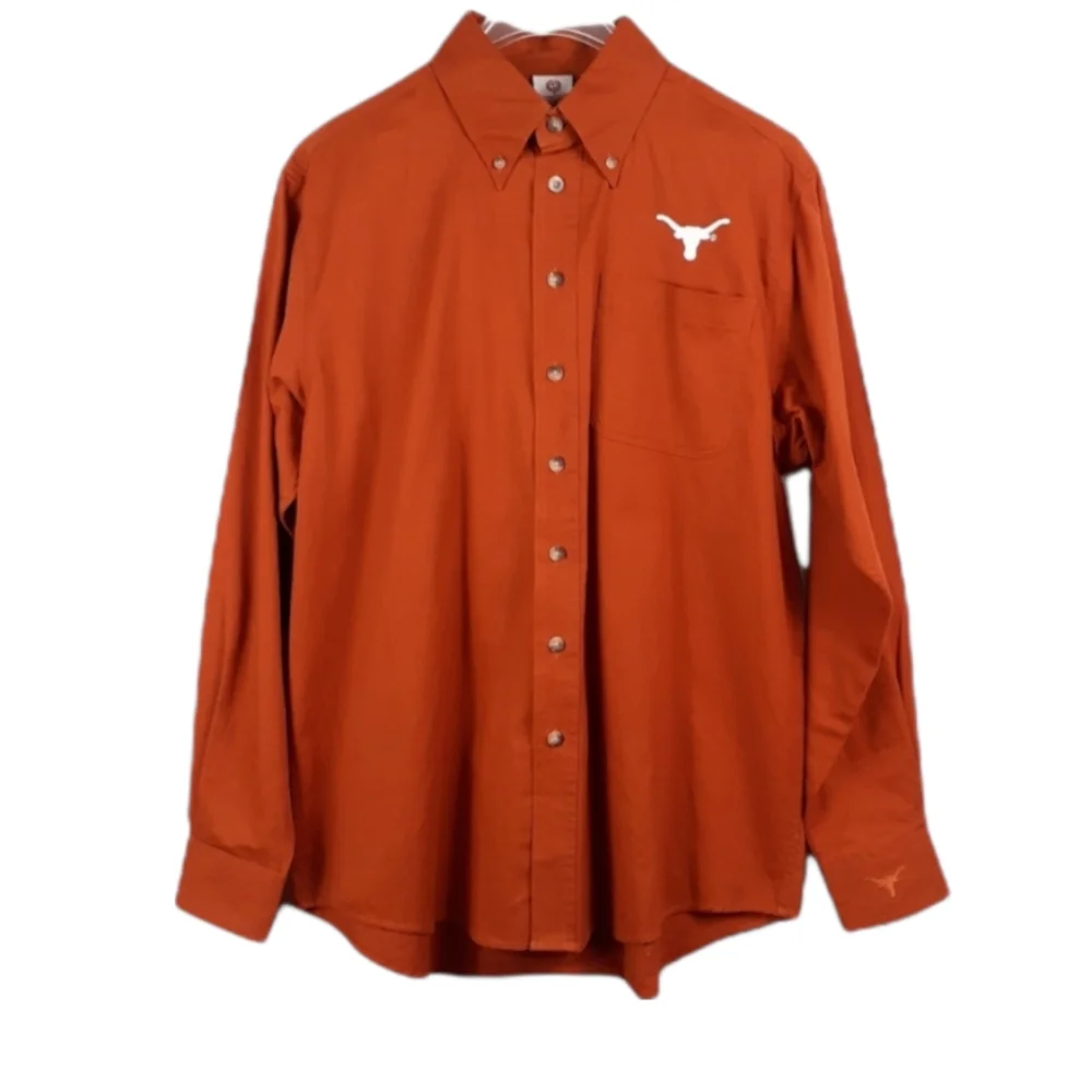 University Co-Op Campus Wear Texas Longhorns Shirt 100% Cotton Burnt Orange M